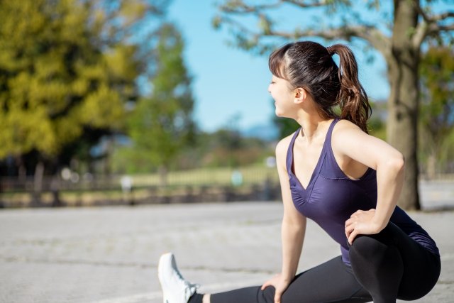 筋トレ前の準備運動