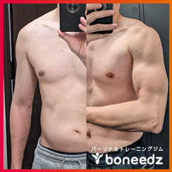 49歳男性 体脂肪down筋力量upに成功！